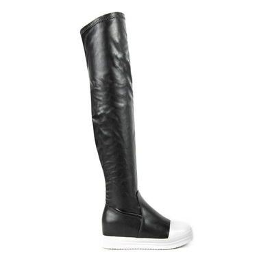 Black and white disco platform boots - Footwear