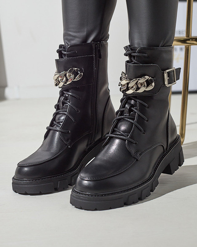 OUTLET Утепленные черные ботинки-багги для женщин Effpi- Footwear