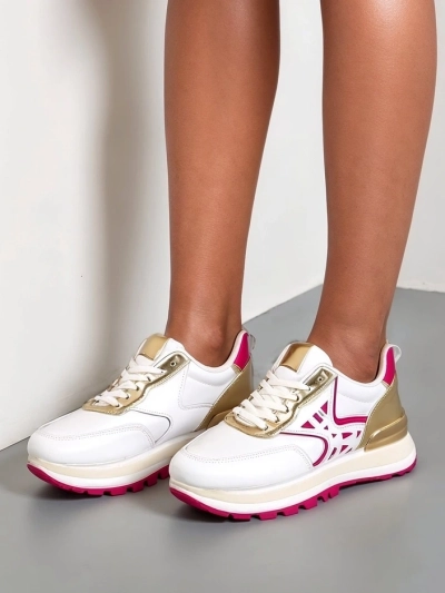 Royalfashion Women's sneakers with glitter Senues
