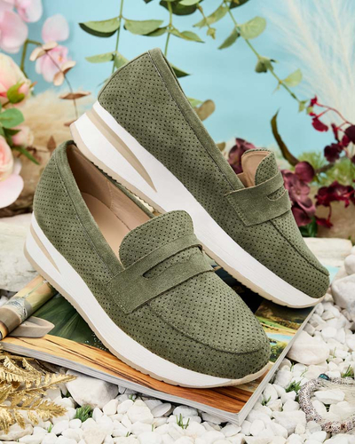 Royalfashion Women's low-heeled moccasins Sirn