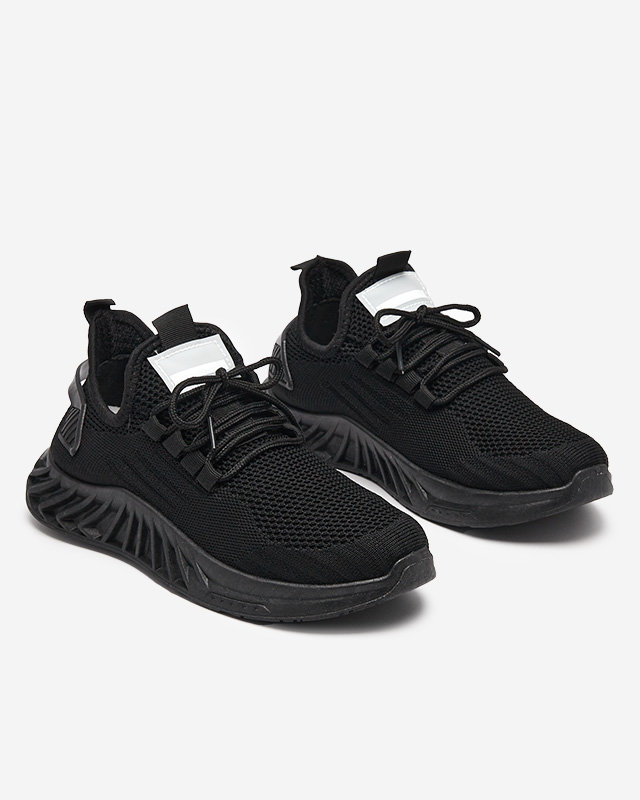 Royalfashion Women's fabric sports shoes in black Ltoti