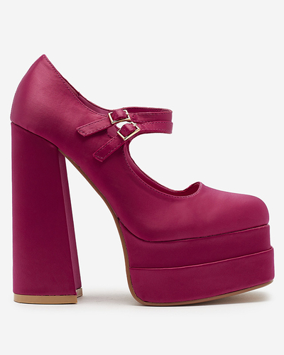Fuchsia women's high stiletto pumps Elika - Footwear