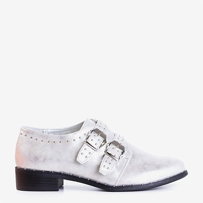 Silver women's shoes with Dream Queen jets - Footwear