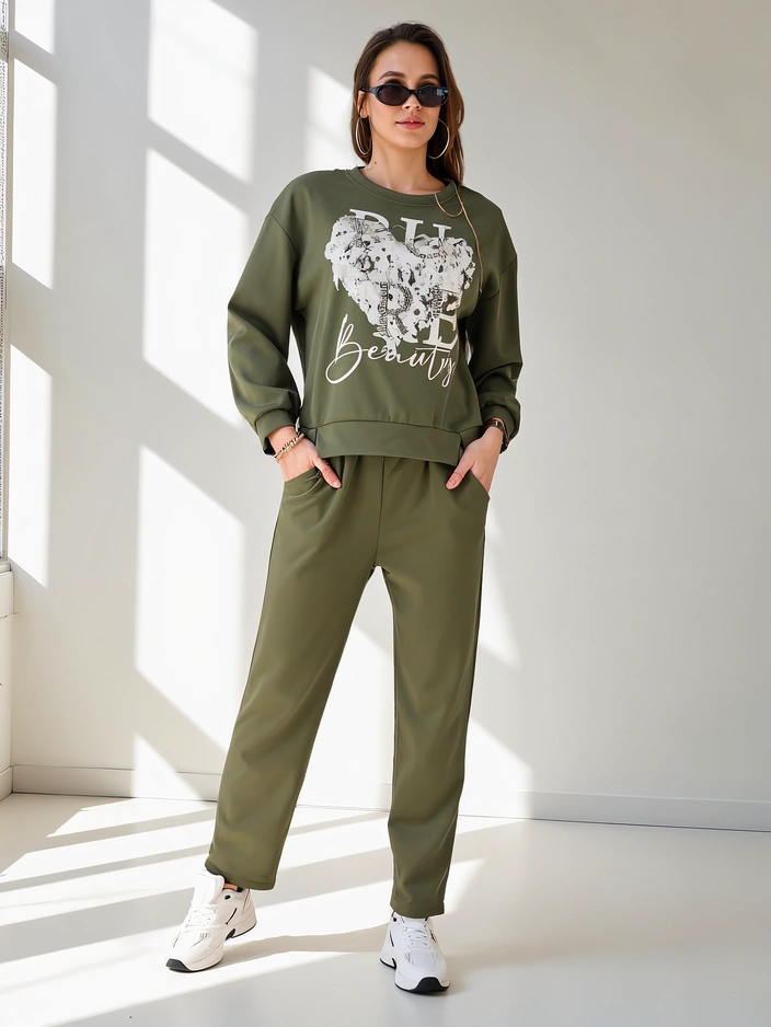 Royalfashion Women's viscose set with print