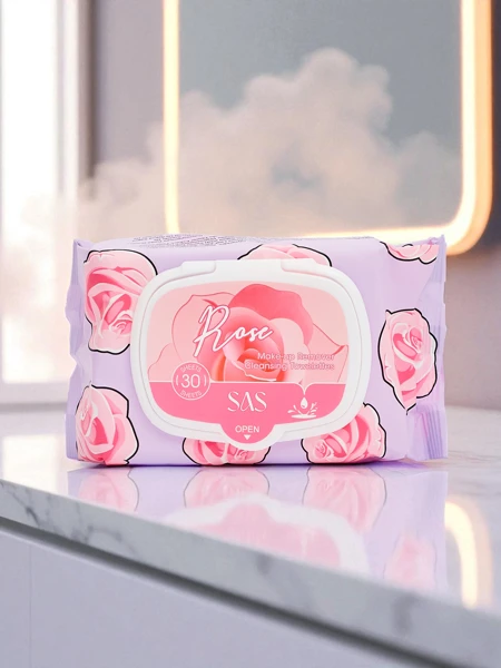 Rose Makeup Removing Wet Wipes 30 pcs.