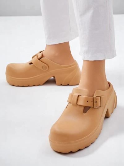 Royalfashion Women's rubber heeled sandals Voxones