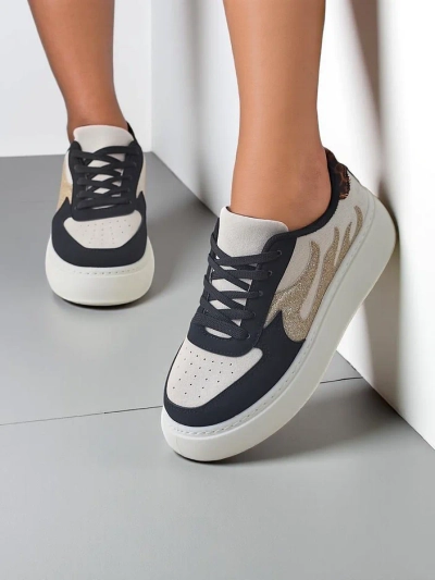 Royalfashion Women's Platform Sneakers Sisnes