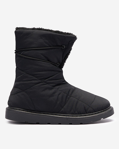Черные женские сапоги a'la snow boots Amirfu- Footwear