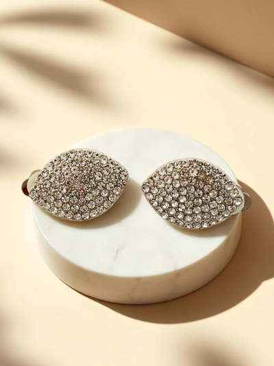 Royalfashion Sieviešu auskari ar klipsi ar kubiskajiem cirkoņiem