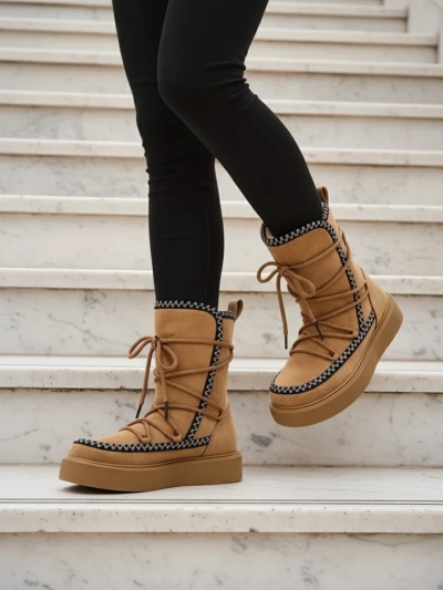 Royalfashion Women's lace-up snow boots Siozi