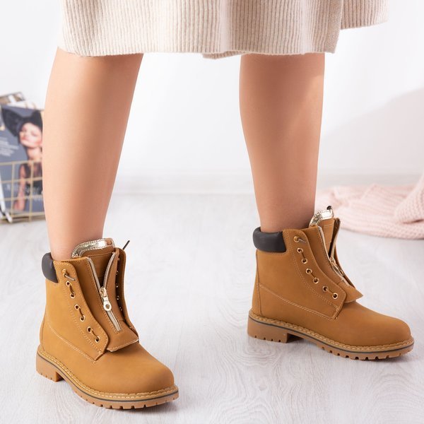 Martina brown insulated hiking boots - Footwear