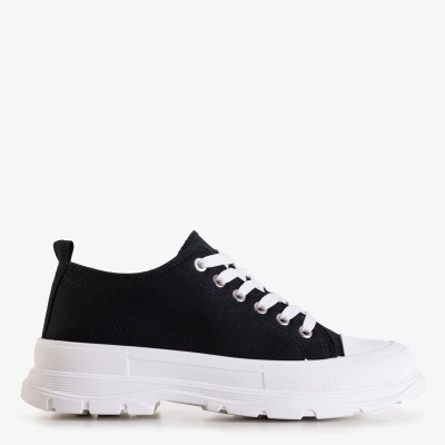 OUTLET Black and white women's sports shoes Weneri - Footwear
