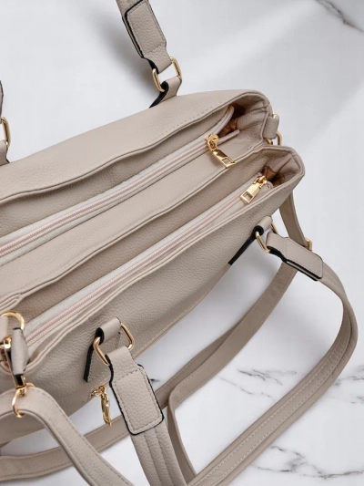 Royalfashion Large women's shopper bag made of eco-leather