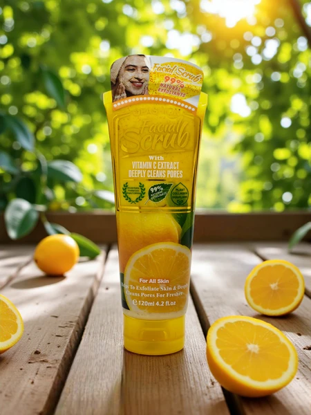 Golden Facial Scrub with Citrus Extract