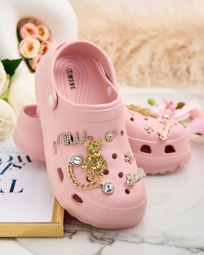 Royalfashion Sieviešu gumijas čības ar Fescas ornamentiem