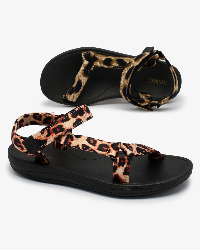 Royalfashion Brown women's sandals Leonno