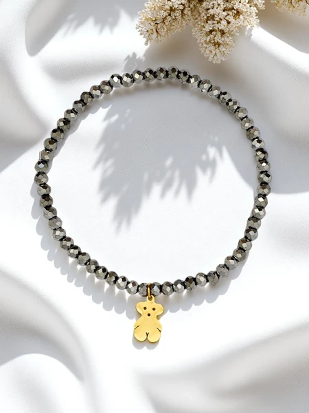Royalfashion Women’s bracelet with teddy bear charm