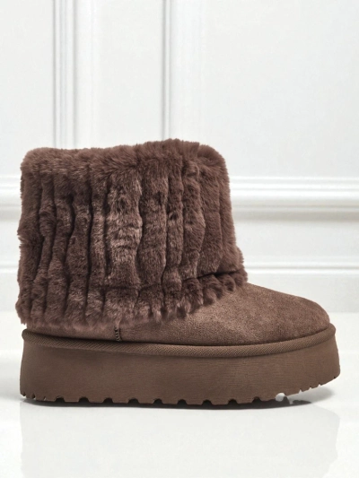 Ботинки a'la снегоходы женские с мехом Irelle