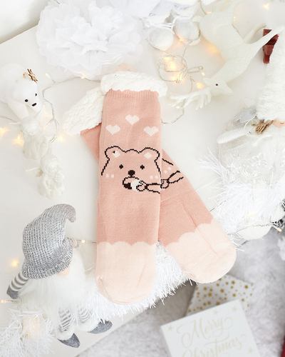 Royalfashion Sieviešu ziemas zeķes ar Ziemassvētku rakstu