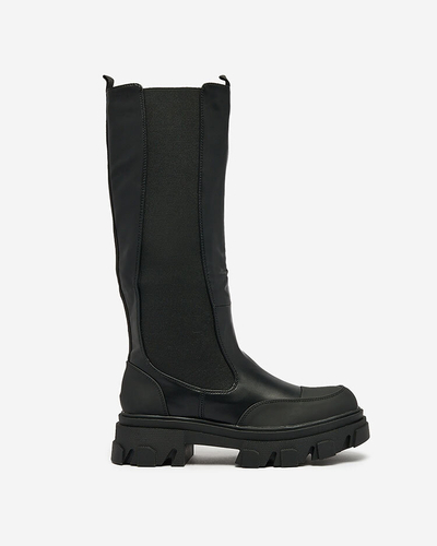 Royalfashion Women's mid-calf boots in black Blyssy