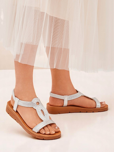 Royalfashion Женские сандалии с декоративными ремешками Ava Shine