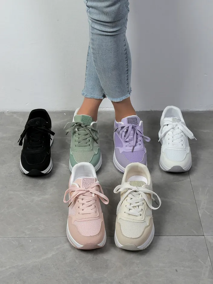 Royalfashion Women's sports sneakers on a platform Revided