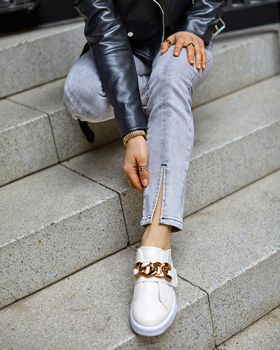 Кремовые женские кроссовки Derera - Обувь