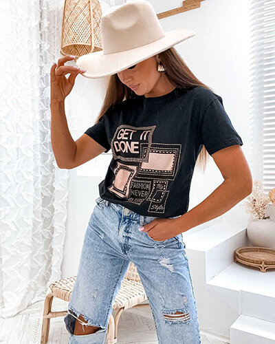 Royalfashion Women's printed t-shirt