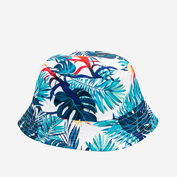 Blue Women's Bucket Hat with Hawaiian Design - Accessories