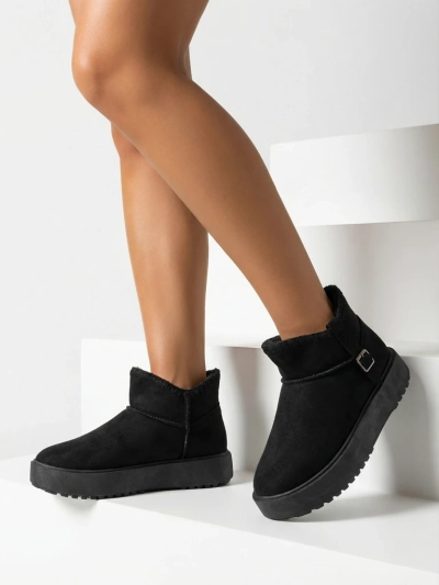 Royalfashion Īsfashion īsās sniega zābaki sievietēm Ewioz