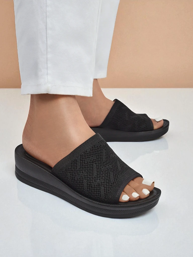 Royalfashion Women's low wedge sandals Elara