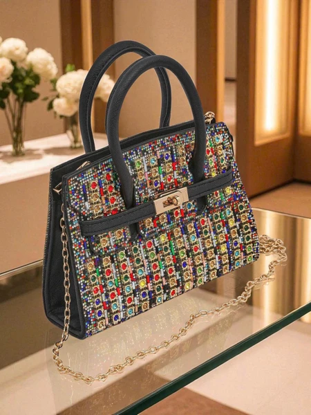 Royalfashion Sieviešu rokassomiņa ar cirkoniem Seren Voux