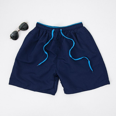 Navy blue men's shorts - Clothing