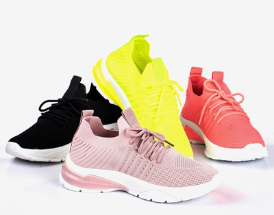 Neon pink women's sports shoes Brighton - Footwear