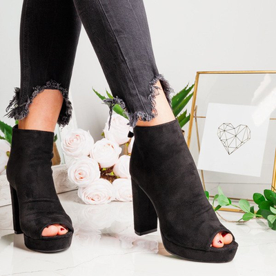 Black ankle boot on the post Marisha - Shoes