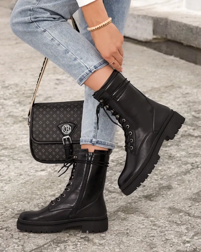 Royalfashion Sieviešu augstie bagger zābaki Ubbus