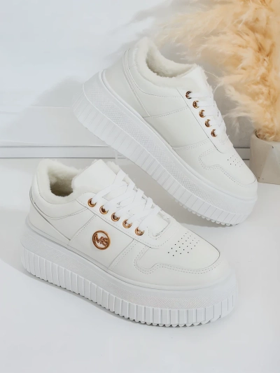 Royalfashion Warmed women's sneakers with fur Rozit