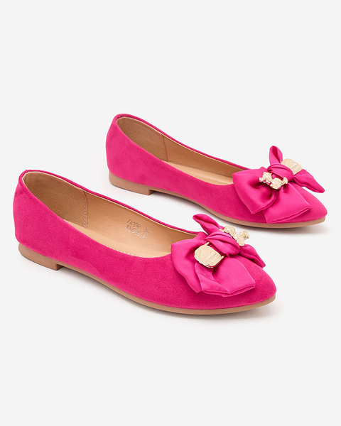 Royalfashion Sieviešu balerīnas ar smailu kāju un loku Retripo