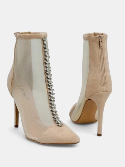 Royalfashion Women's ankle boots on a stiletto heel Amaelika