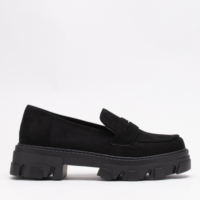 OUTLET Black women's eco suede shoes Visavi - Footwear