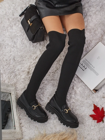 Novera Long Women's Slip-On Boots with Decoration