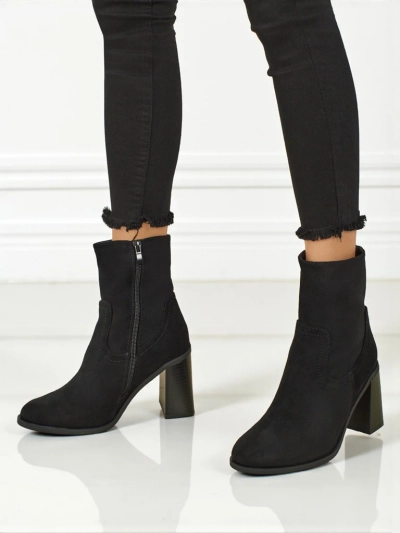 Ankle bot meri eco-suede long stiletto heel Rune Fast