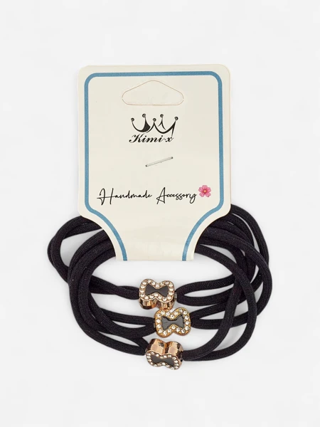 Royalfashion 3 matu gumiju komplekts ar dekoratīvām bantēm