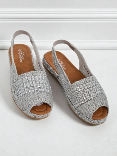 Royalfashion Sandalias Espadrilles de Mujer Belle Sparkle