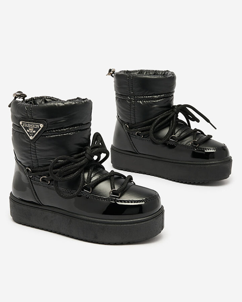 Royalfashion Детские ботинки-слипы a'la snow boots in black Etyvon