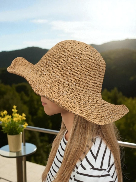 Royalfashion Women's Straw Hat Lila Sun