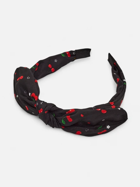 Royalfashion Children's headband with a cherry print bow
