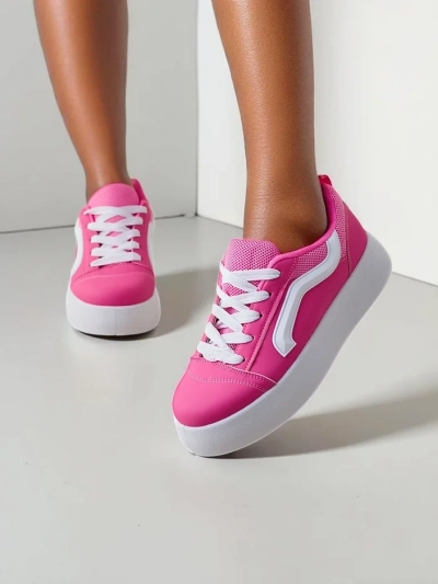 Royalfashion Women's platform sports sneakers Ensis
