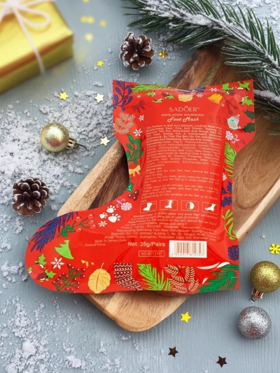 Праздничная маска для ног - носки с ниацинамидом - увлажняющая