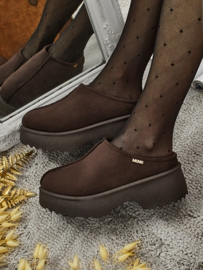 Noelina short women's faux snow boots with fur